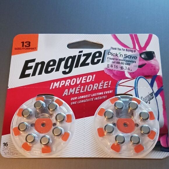 Energizer Hearing Aid Batteries x 16  Size 13 - Picture 10 of 10